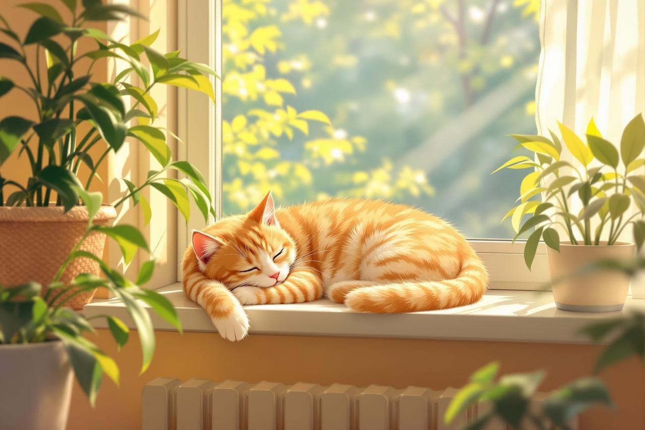 Al漫剧黄 - 猫咪的午后 Al漫剧黄 - 猫咪的午后,暖心陪伴治愈动漫短剧